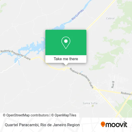 Quartel Paracambi map