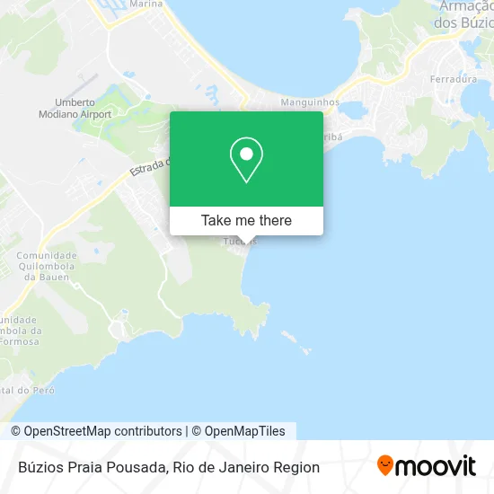 Búzios Praia Pousada map