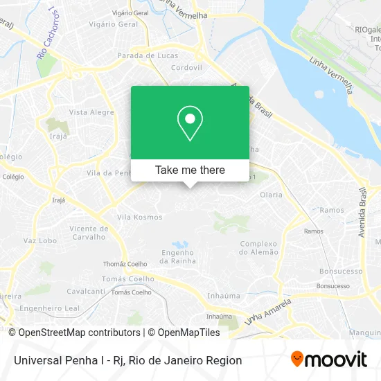 Universal Penha I - Rj map