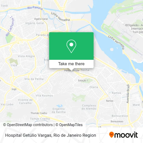 Hospital Getúlio Vargas map