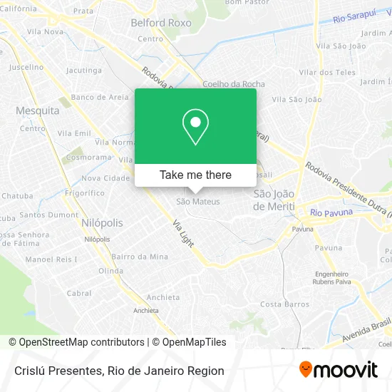 Crislú Presentes map