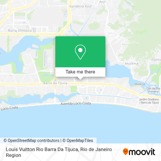 Louis Vuitton Rio Barra Da Tijuca map