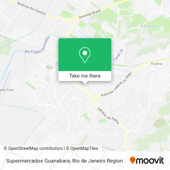 Supermercados Guanabara map