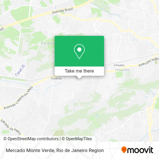 Mercado Monte Verde map