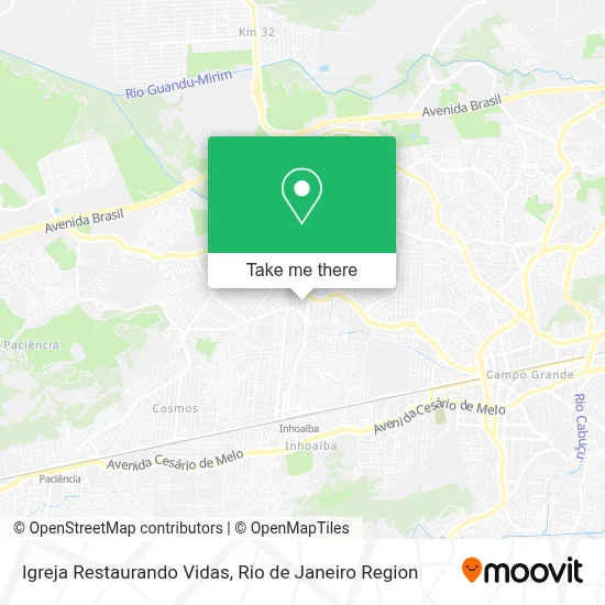 Igreja Restaurando Vidas map