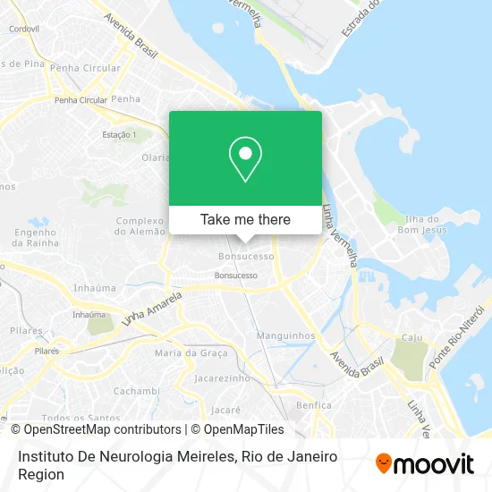 Instituto De Neurologia Meireles map