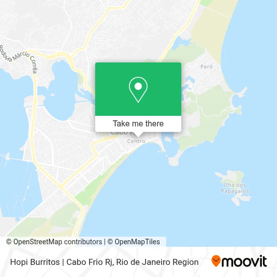 Hopi Burritos | Cabo Frio Rj map