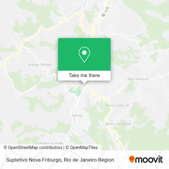 Supletivo Nova Friburgo map