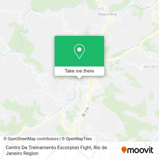 Centro De Treinamento Escorpion Fight map