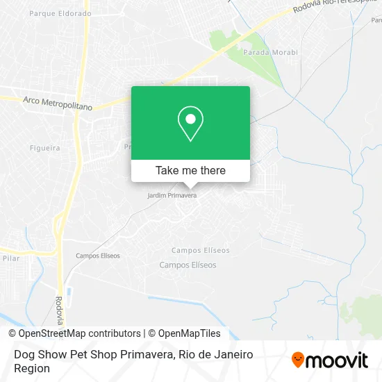 Dog Show Pet Shop Primavera map