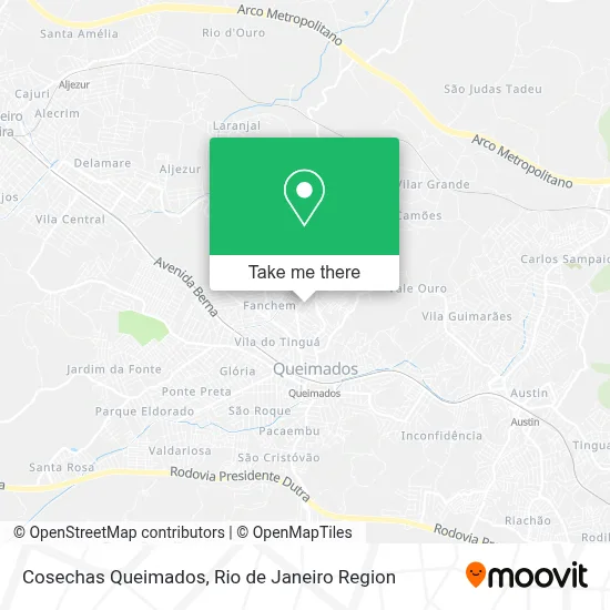 Cosechas Queimados map