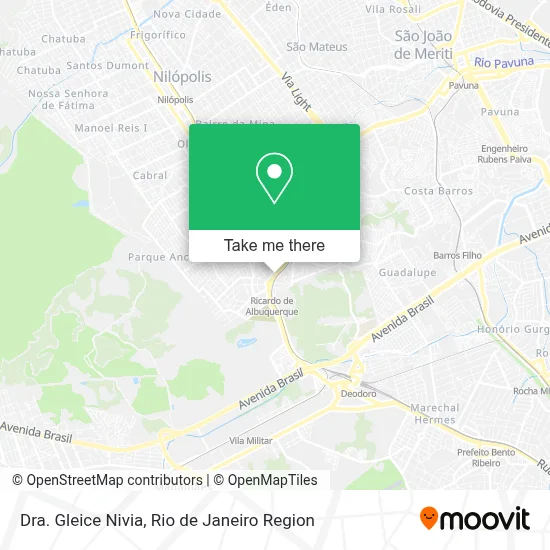 Dra. Gleice Nivia map