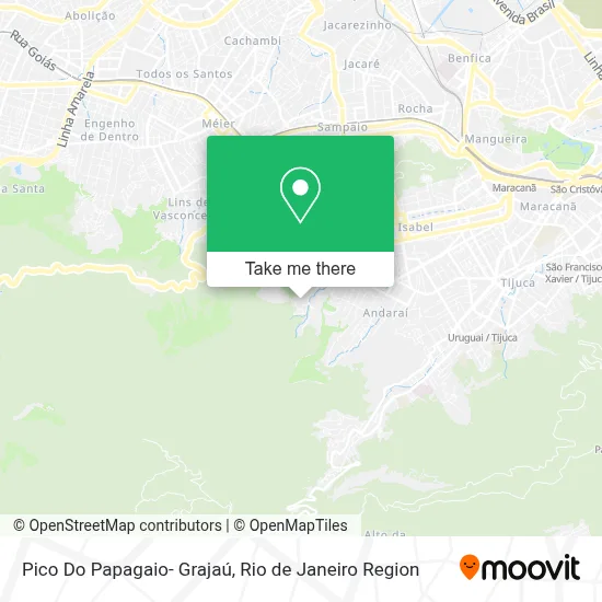 Pico Do Papagaio- Grajaú map