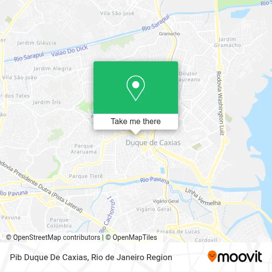 Pib Duque De Caxias map