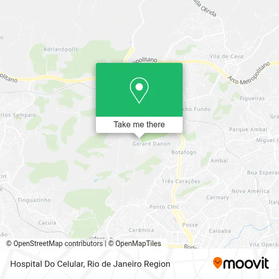 Hospital Do Celular map