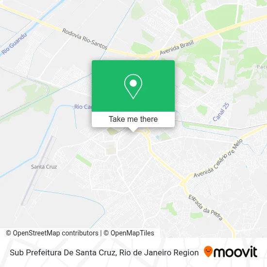 Sub Prefeitura De Santa Cruz map