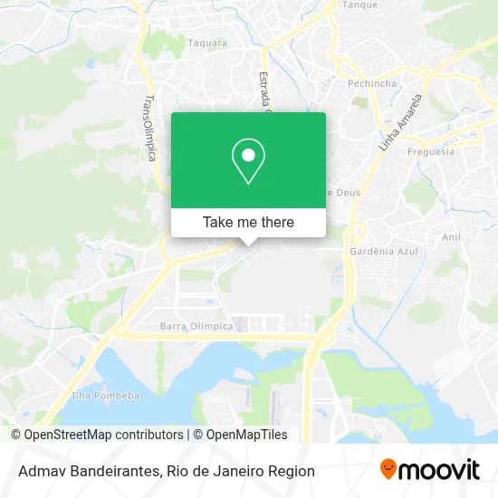 Admav Bandeirantes map