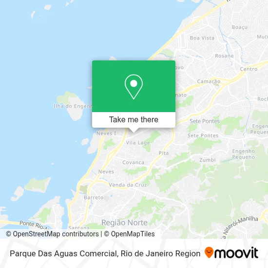 Parque Das Aguas Comercial map