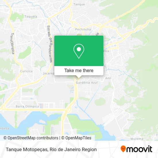 Tanque Motopeças map