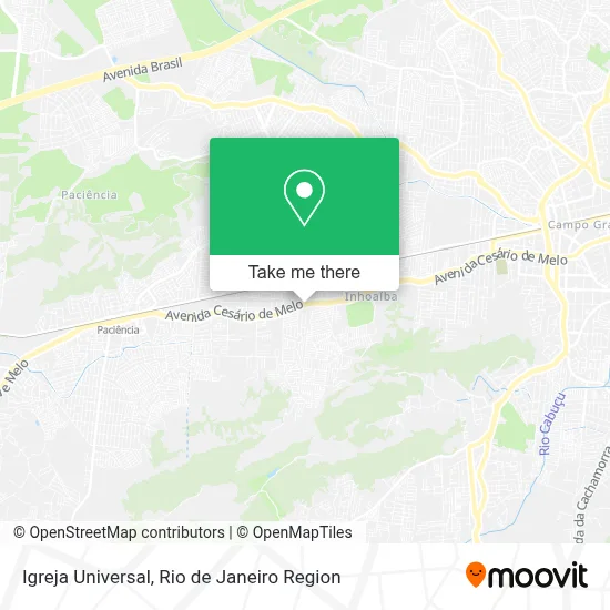Igreja Universal map