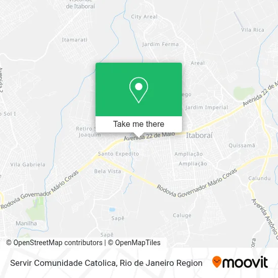 Servir Comunidade Catolica map