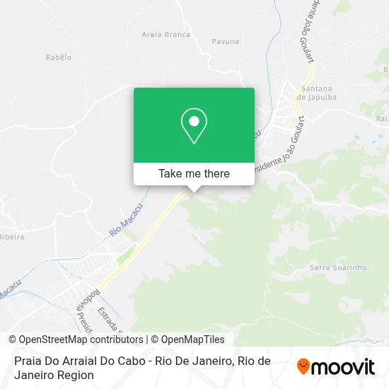 Praia Do Arraial Do Cabo - Rio De Janeiro map