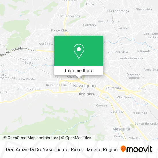 Dra. Amanda Do Nascimento map