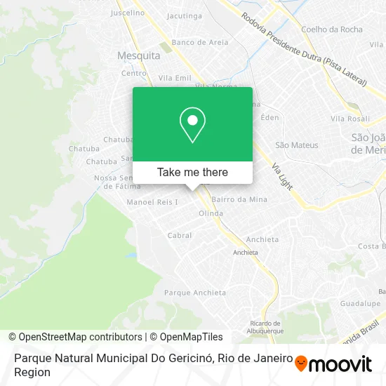 Parque Natural Municipal Do Gericinó map