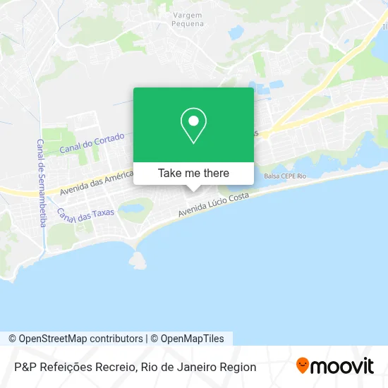 P&P Refeições Recreio map