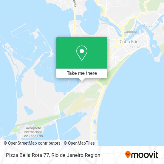 Pizza Bella Rota 77 map