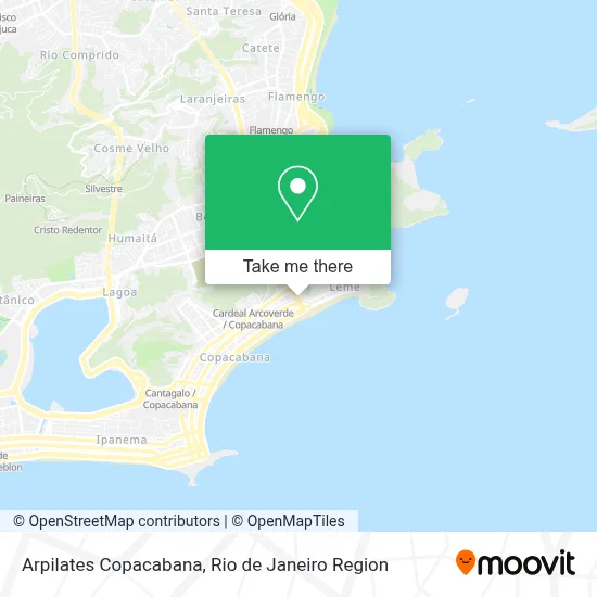 Arpilates Copacabana map