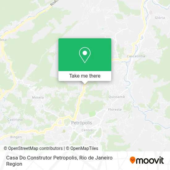 Casa Do Construtor Petropolis map