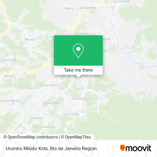 Ursinho Miúdo Kids map