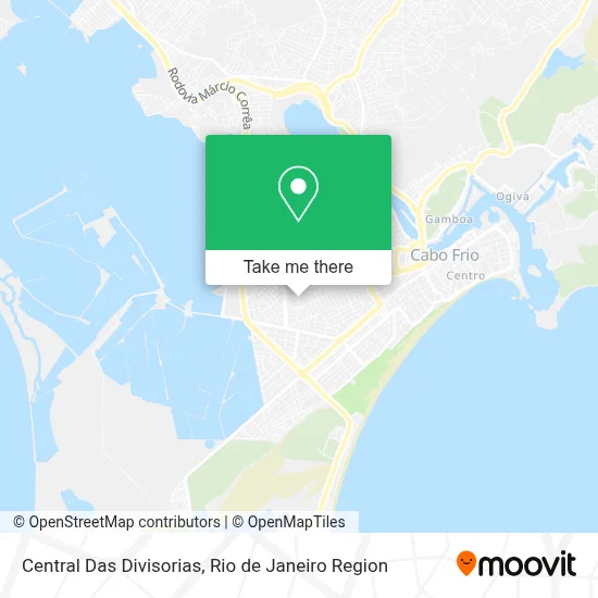 Central Das Divisorias map