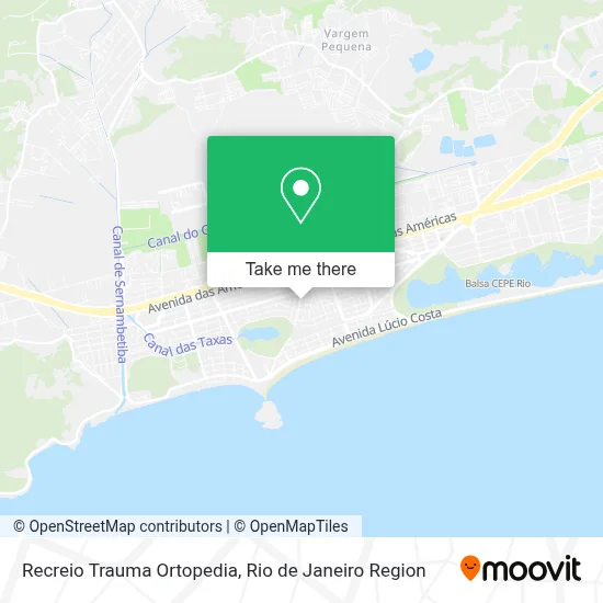 Recreio Trauma Ortopedia map