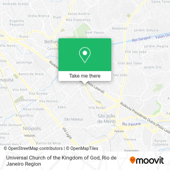 Igreja Universal Do Reino De Deus map