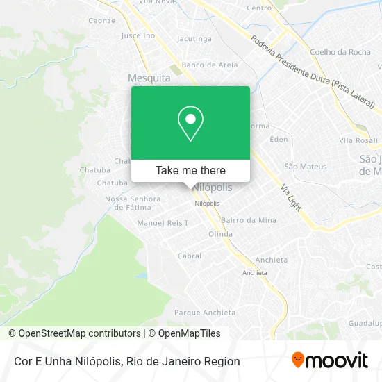 Cor E Unha Nilópolis map