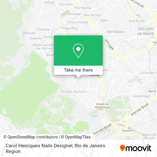 Carol Henriques Nails Designer map