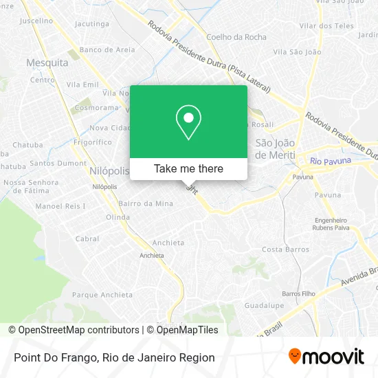 Point Do Frango map