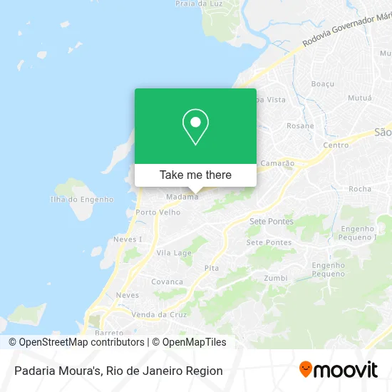 Padaria Moura's map