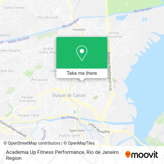 Academia Up Fitness Performance map