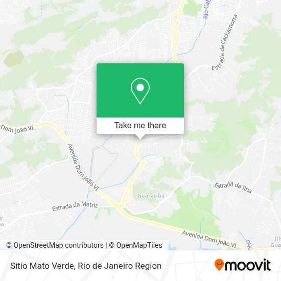 Sitio Mato Verde map