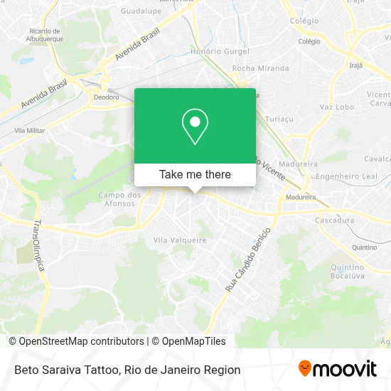 Beto Saraiva Tattoo map