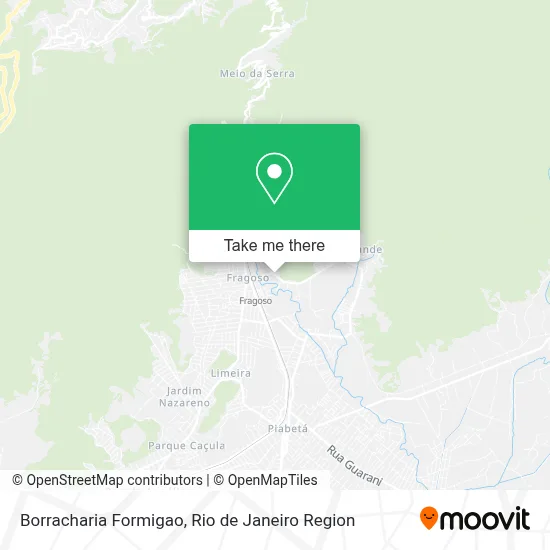 Borracharia Formigao map