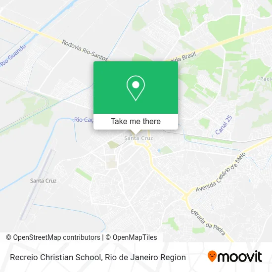 Recreio Christian School map