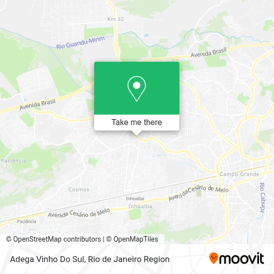 Adega Vinho Do Sul map
