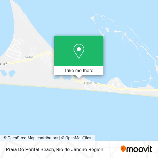 Praia Do Pontal Beach map