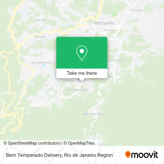 Bem Temperado Delivery map