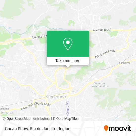 Cacau Show map