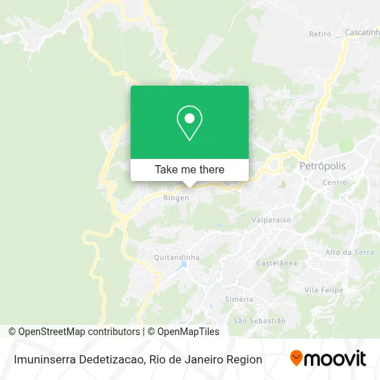 Imuninserra Dedetizacao map